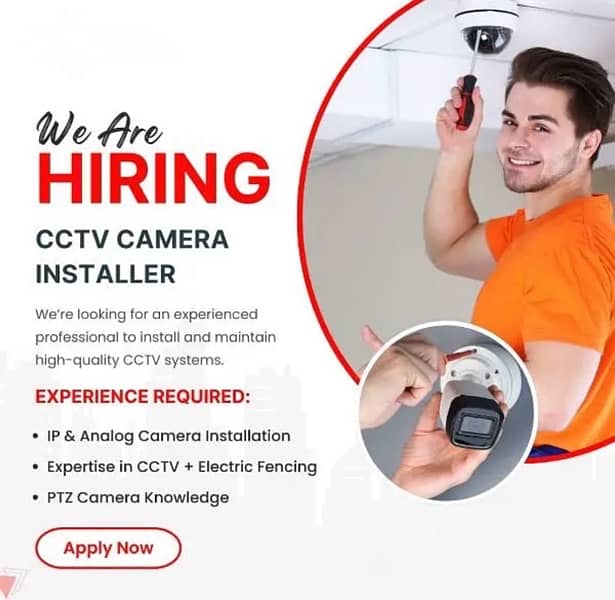 We are hiring CCTV TECHNICIAN 0