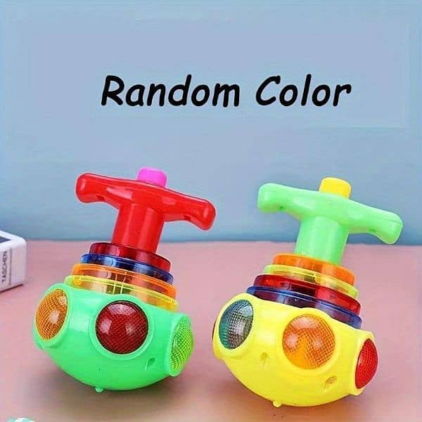 Led flashing sppining top -kids toy's 1