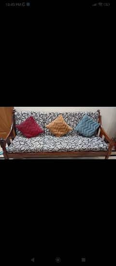 wooden sofa set (5seater)