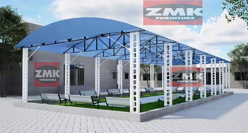 Tensile shade outdoor shade parking shade fiber shade roof 03130181205 0