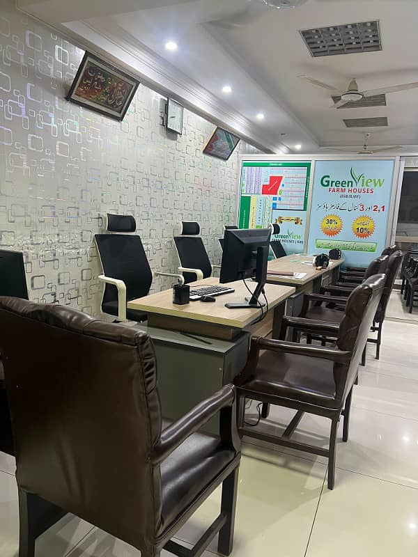 F/10 markaz 1st floor corner 1000sq fully furnished office available for rent real piks 2