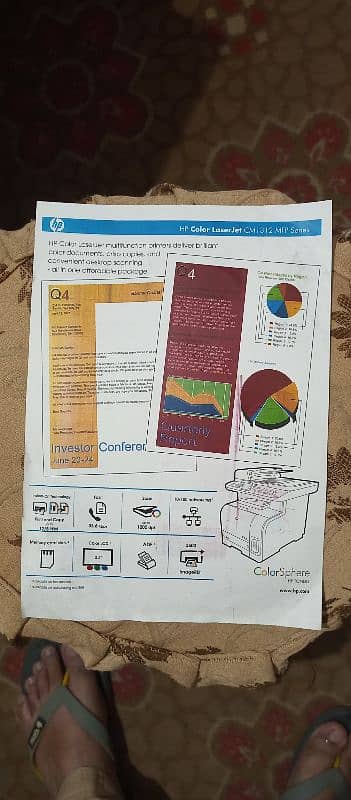 HP laserjet printer cm1312nfi mfp 7