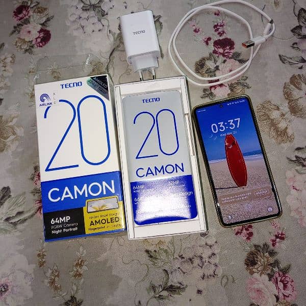 Tecno camon 20   8/256  8 virtual ram 0