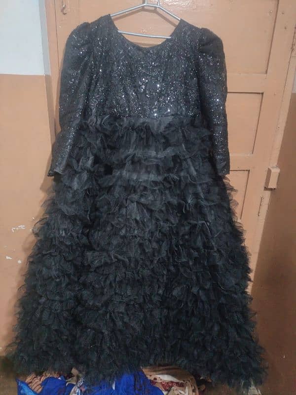 Elegant Black Net Fabric Customized frock 2