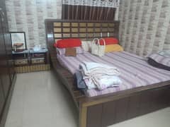 King size bed with two side tables