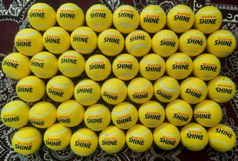 Super Shine cricket tennis balls. (Original Lahore  Hassan walay) 0