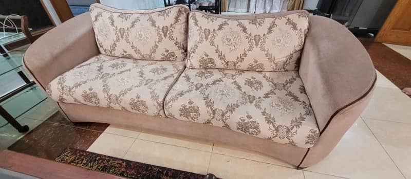 1 L shape and 1 six seater sofa available for sale 2