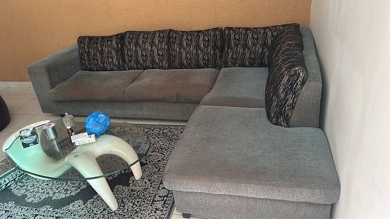 1 L shape and 1 six seater sofa available for sale 3