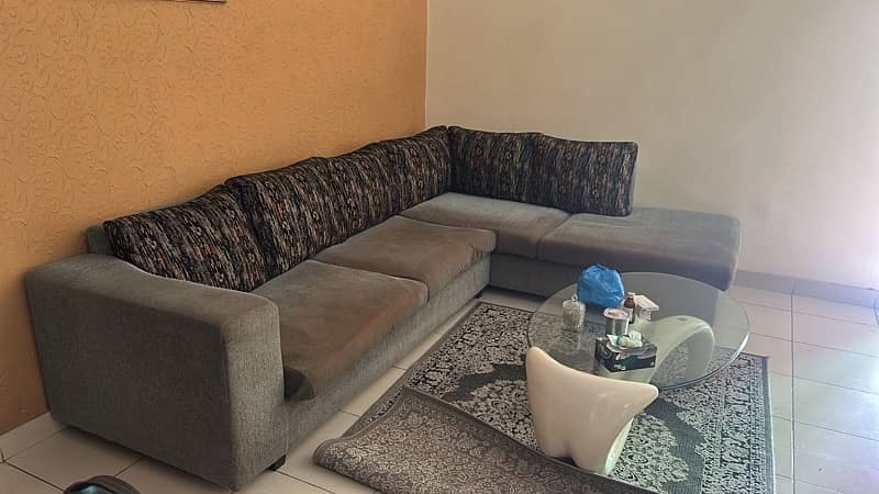 1 L shape and 1 six seater sofa available for sale 4