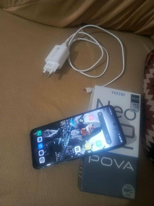 TECHNO POVA NEW 2 ALL OK NO ANAY FAULT WITH BOX  AND CHARGER 10.10 3