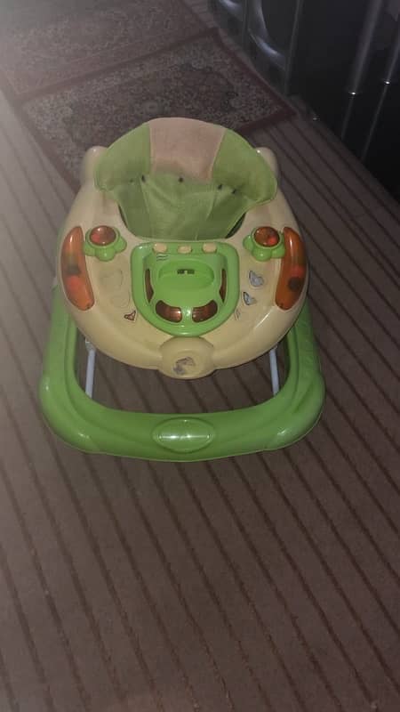 Baby Walker (Green Color and Adjustable) 1