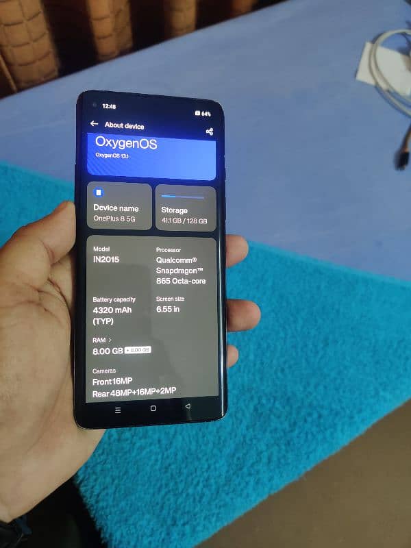 Oneplus 8 5G dual PTA 8