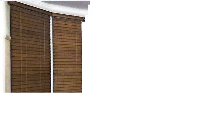 brown colour window blinds wooden for sale in brand new condition 1