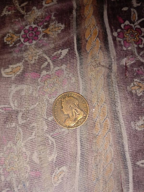 1900 Queen Victoria British Penny Coin 1