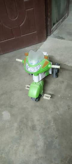 tricycle & ghora &auto car And slide and table chair & baby swing