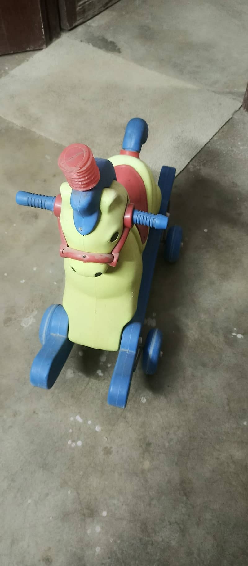 tricycle & ghora &auto car And slide and table chair & baby swing 6