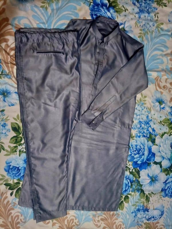 Shalwar Kameez (Shamray Fabric) with waist coat 1