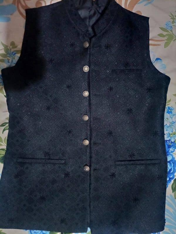 Shalwar Kameez (Shamray Fabric) with waist coat 2