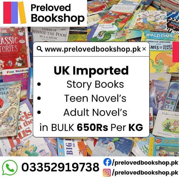 WE DEAL IN PRE-OWNED STORY BOOKS TEEN NOVELS IN BULK QUANTITY RS 650 0