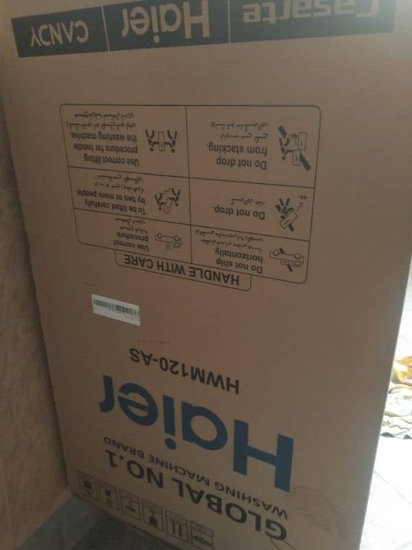 haier semiautomatic 12kg twin tub brand new 2 time used 4