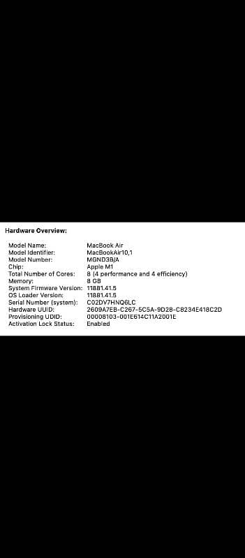 Macbook Air 2020 M1 Chip 7