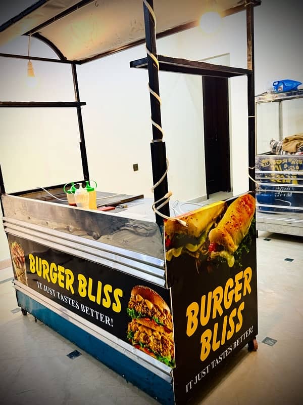 Burger shawarma stall readymade 1