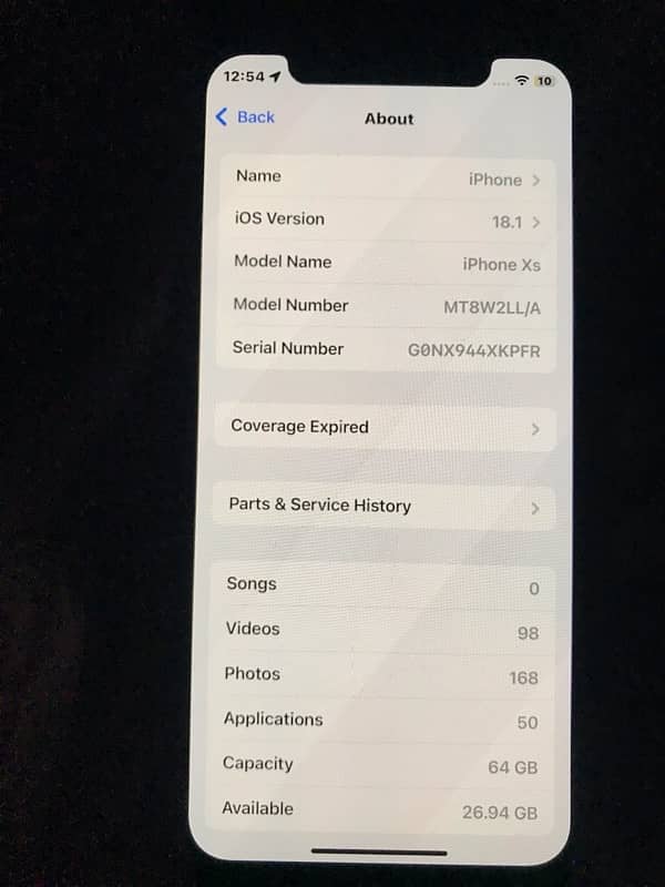 Iphone Xs 64gb Non PTA 10