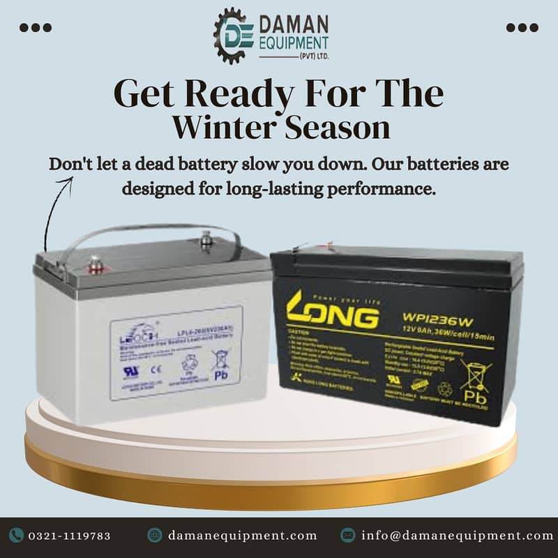 Dry Batteries Long 100AH 0