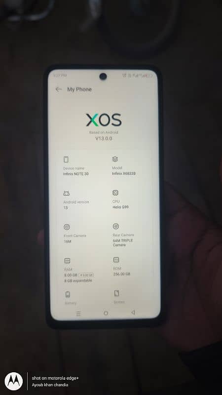 Infinix note 30 8 256 5