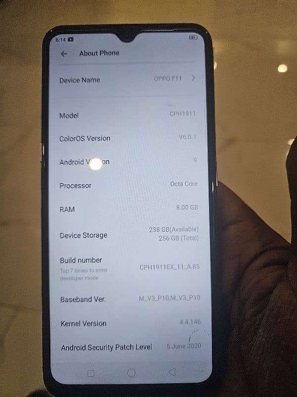 Oppo F11 Mint Condition 8/256gb 2