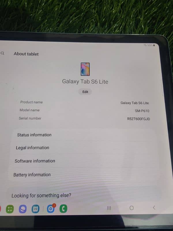 SAMSUNG GALAXY TAB S6 LITE 64 Gb Rom 4 Gb Ram 10.4 Dsply 2