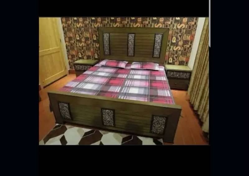 king size double bed wooden bed lakri frame bed 6