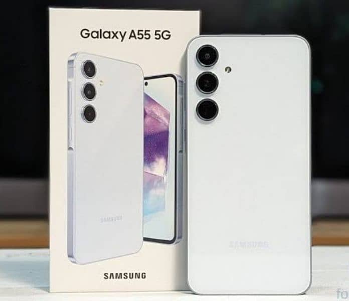 samsung A55 awesome white color 1