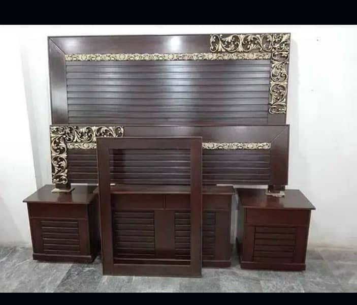 king size double bed wooden bed lakri frame bed 3