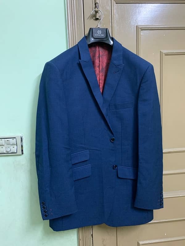 royal tag 2 piece suit royal blue 0