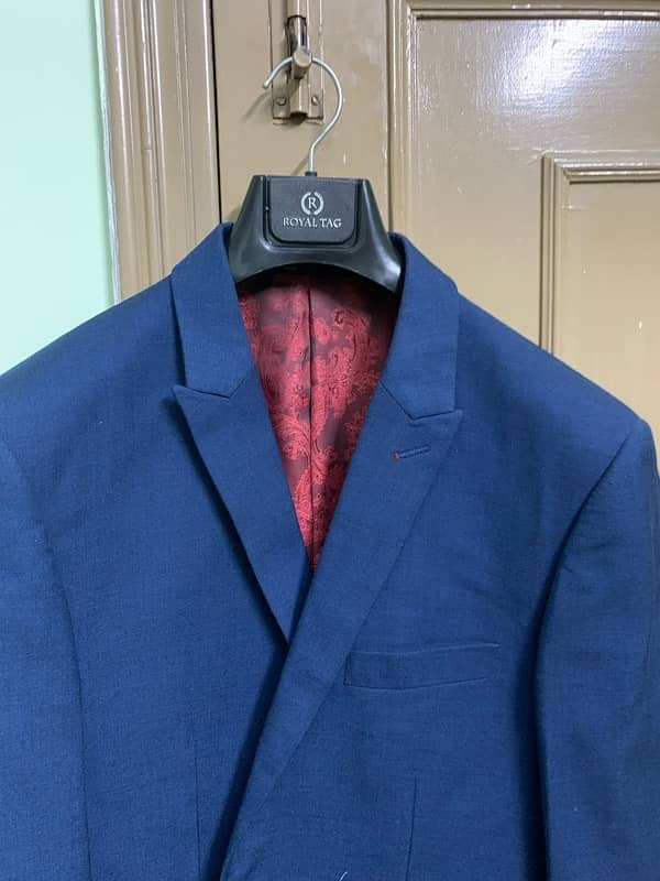 royal tag 2 piece suit royal blue 3