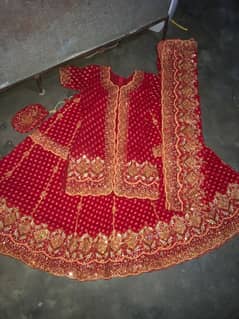 Bridal lehnga for sale one time use just