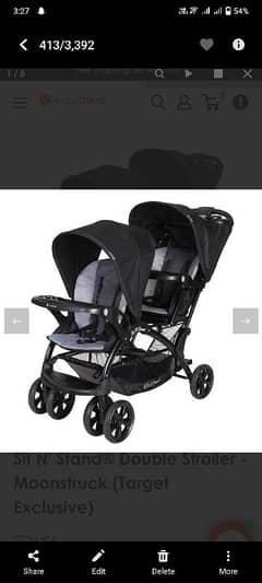 baby stroller, pram, double stroller