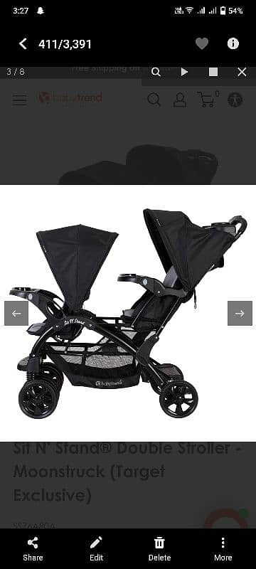 baby stroller, pram, double stroller 1