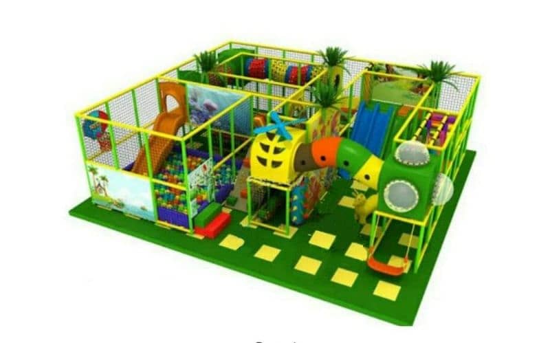 trampoline  jumping  rides  soft play area 3