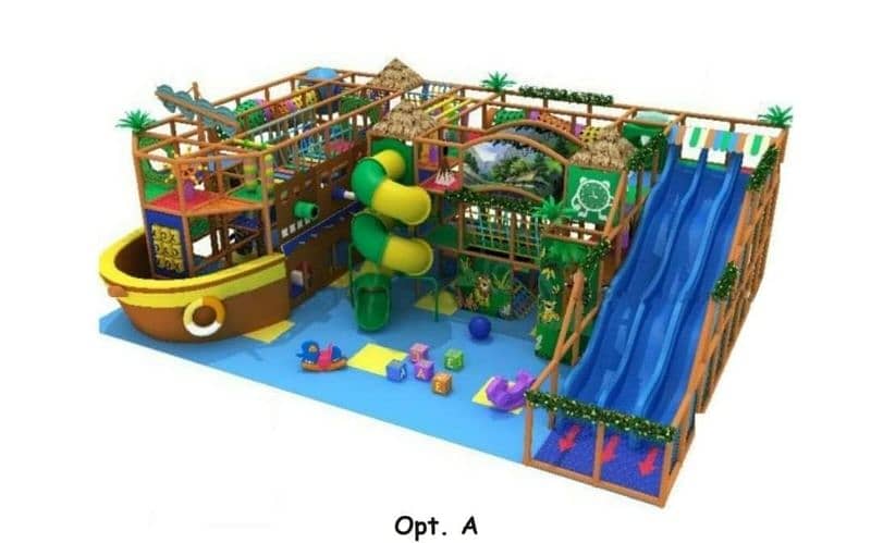 trampoline  jumping  rides  soft play area 4