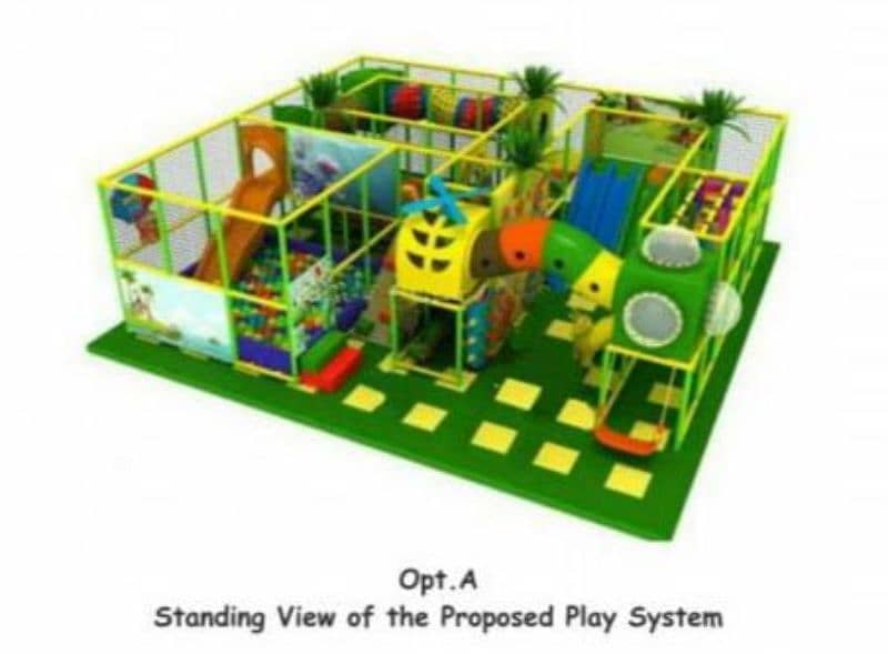 trampoline  jumping  rides  soft play area 5