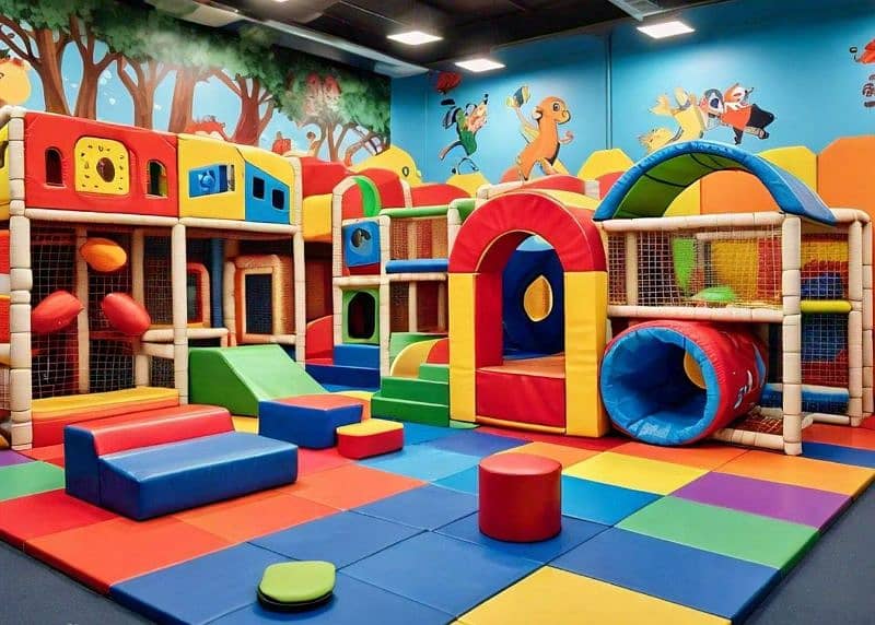 trampoline  jumping  rides  soft play area 10