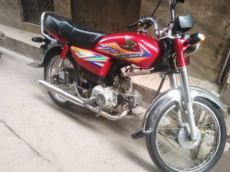 Honda cd70 in red colour 2020 model office use 2