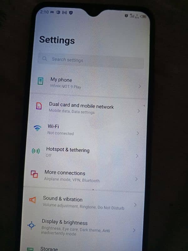 good condition Infinix hot 9 6
