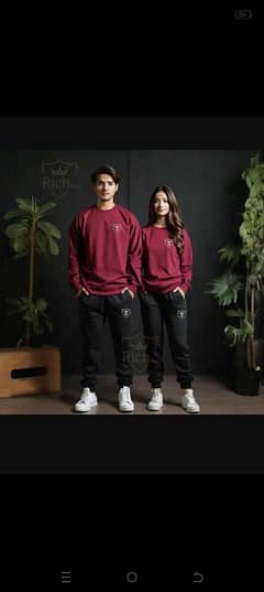 2 Pcs Men and Woman Tracksuit 03176966044 on whtasapp