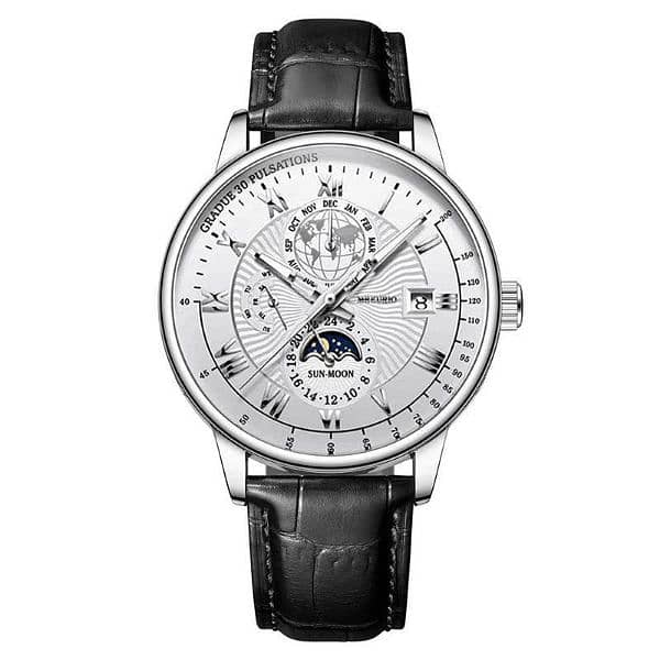 Three eye - Calendar - Sun - Moon - Men'swatch 3