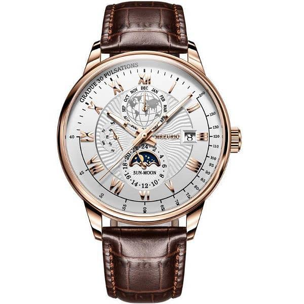 Three eye - Calendar - Sun - Moon - Men'swatch 7