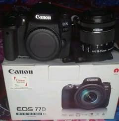 Canon 77d with 18-55 kit lens