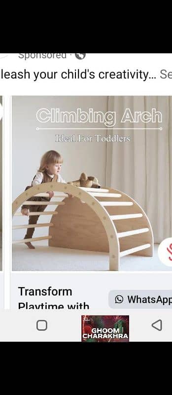 tread wall/ rotating wall/ jhola/physical activity/gym machine/sport 16